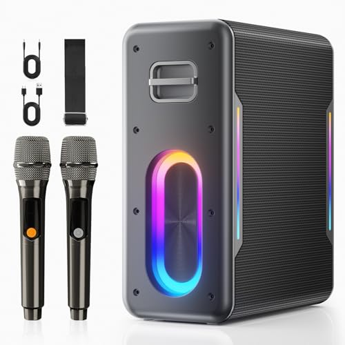 Karaoke Machine for Adults & Kids with Microphones