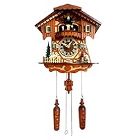 Traditional House Clock with Moving Figures