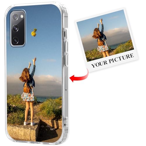 Cover Personalizzate per Samsung S20 Lite Personalizzata con Foto Immagine Disegni Custodia Personalizzabile Personalizzabili Custodie per S20 Fan Edition trasparente 6.5 pollici