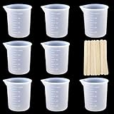 Material de silicona: la vasos medidores de silicona está hecha de silicona de alta calidad, sin BPA, no tóxica, elástica, duradera, reutilizable, plegable y no deformada.