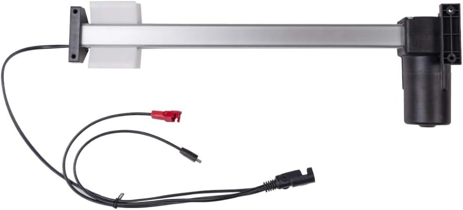 Side view of the Mulin ML8-205B1 motor actuator in an extended position.