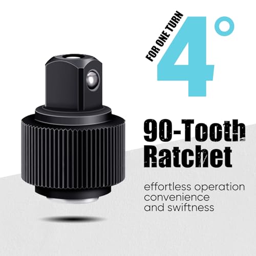 Shall 90-Tooth Ratchet Wrench Set | 3-Piece 1/2", 3/8" & 1/4" Drive | Quick-Release & Reversible | High-Torque Seamless Ratcheting for Mechanics - Image 4