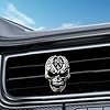 Hrippy Cool Skull Car Vent Clips Car Aromatic Vent Clip Auto Interior Air Vent Skull Decor Outlet Freshener Car Charm Accessories for Car Halloween Decor #3