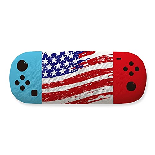 Étui à lunettes étoiles et drapeau USA rigide anti-choc pour verres de vue