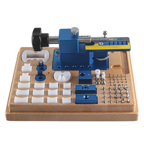 JJoias Multifunctional Watch Case Opener, Back Cover Removal Tool Set, Metal Watch Strap Connection Pin Remover, Manual Watch Repair Tool Set with Acrylic Cover,Blue