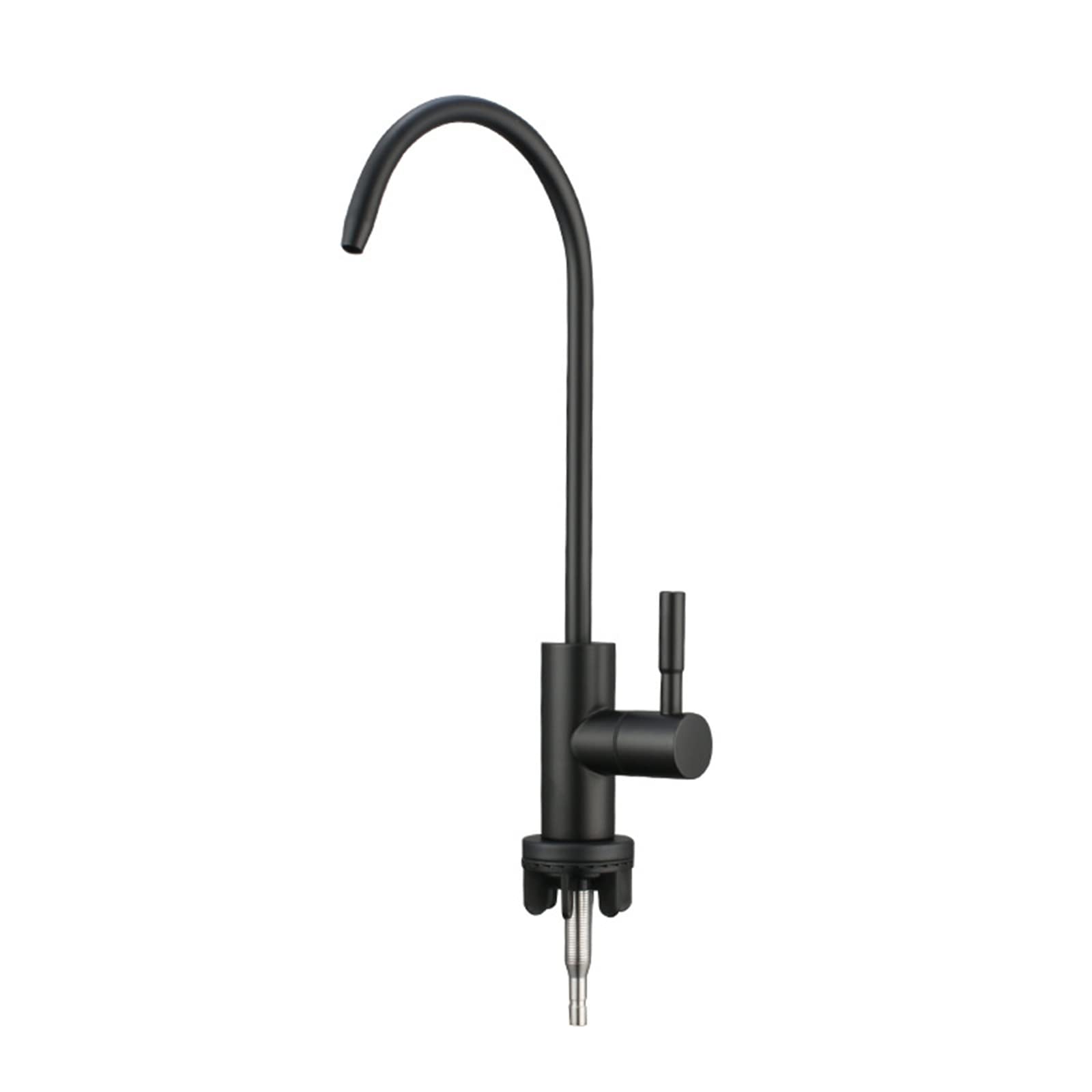 Robinet de filtre à eau de cuisine noir rotatif pour s'adapter à l'évier