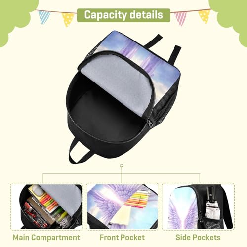 Purple Blue Angel Wings Toddler Backpack for Boys Girls Kids Backpack Preschool Kindergarten Child Bookbag 202b43784