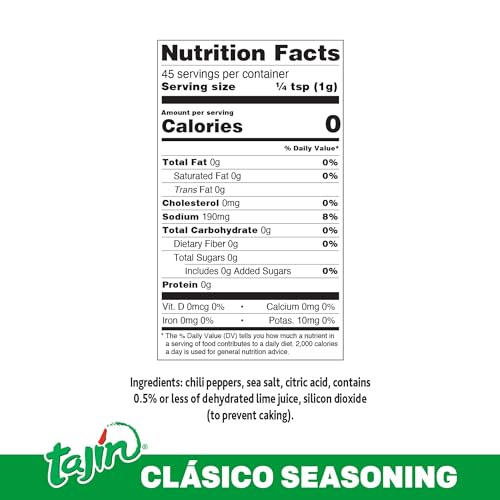 Tajín Clásico Seasoning, Mini Tajín Mexican Seasoning 1.6 oz (Pack of 1)