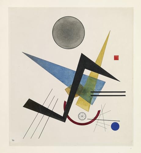 Wassily Kandinsky Moderne Art Murale affiche graffiti gris salon 60x90