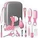 Set Para Cuidado Del Bebé, Unipampa 14 Piezas Kit de cuidado de bebé, Set Para El Cuidado Del Bebé, Kit de Aseo para Bebés, Accesorios Bebes para Viaje y el Uso Diario, Regalos para Bebes(Rosa) (pink)
