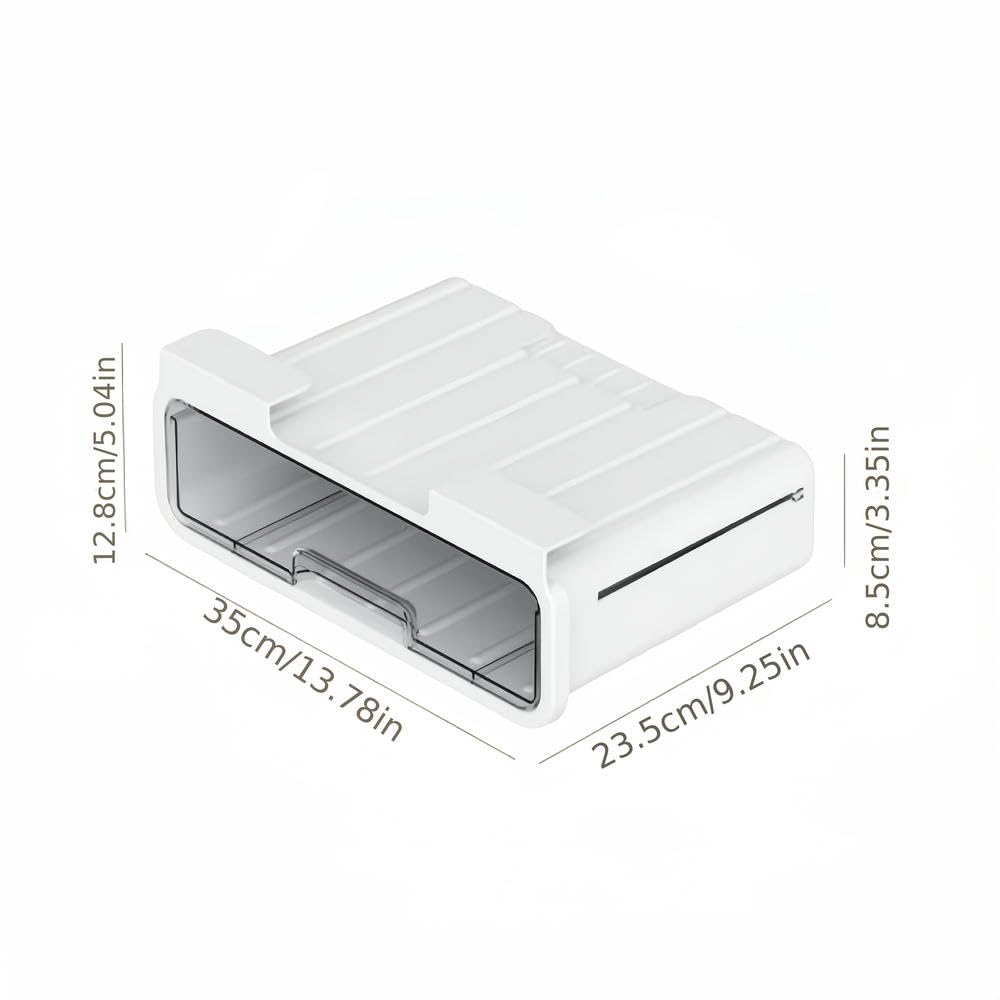 SYJYM - Organizador de cajones ocultos para debajo del escritorio, diseño transparente, suministros de oficina, cosméticos, ahorra espacio, cajón de escritorio para el hogar
