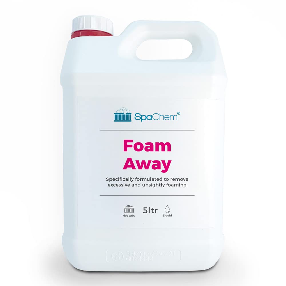 SpaChem 5ltr Spa No Foam Away - foam away high concentrate anti foaming remover for hot tubs, inflatables & spas.
