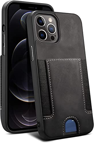 Fonction cuir antichoc iPhone 11 Pro Max étui portefeuille noir protection intégrale aimantée