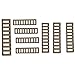 Polymer Rail Flashlight Light Pressure Switch Cable Clips 8Pack Tan