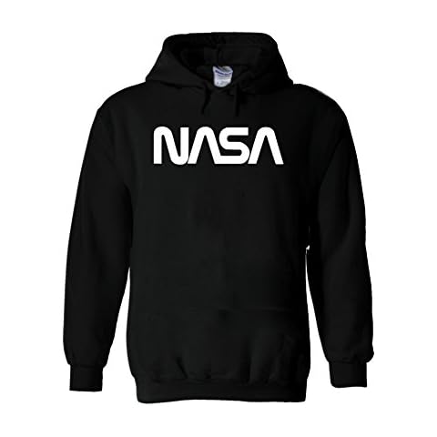 NASA Retro Vintage Old Space Man Novelty Black Men Women Unisex Hooded Sweatshirt Hoodie-L Cover