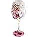 Bottom's Up 15-Ounce Princess Handpainted Wine Glass