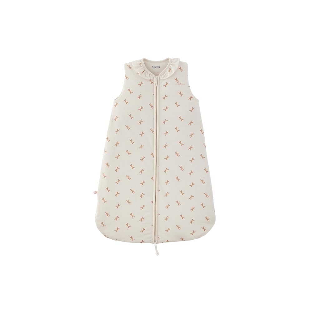 Noukie's - Sacco nanna a mezza stagione 1-6 mesi (70 cm) - Sacco nanna TOG 1-2 - Chiusura con zip - Jersey - Bianco e Rosa
