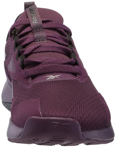 Reebok Tênis feminino Nanoflex Trail 2, Meia-noite ameixa/preto/calçado branco, 37
