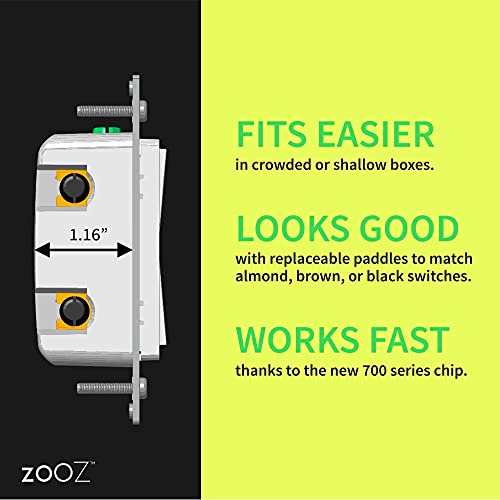 Zooz ZEN71 800Lr, White | Direct 3-Way (No Add-On Switch Needed) | Z-Wave Hub Required thumb #3