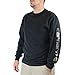 Carhartt Men's K231 Long Sleeve Logo T-Shirt - X-Large - Black/Camo