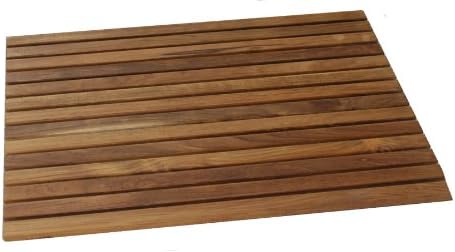 Authenteak Teak 27.5" X 19.75" Rectangular Floor Mat - Open with Oiled Finish