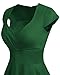 Bbonlinedress Green Vintage Formal Christmas Cocktail Dress 1950s Retro Rockabilly Tea Party Pinup Swing Dress Green M