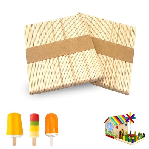 100 Stück Eisstiele Holz