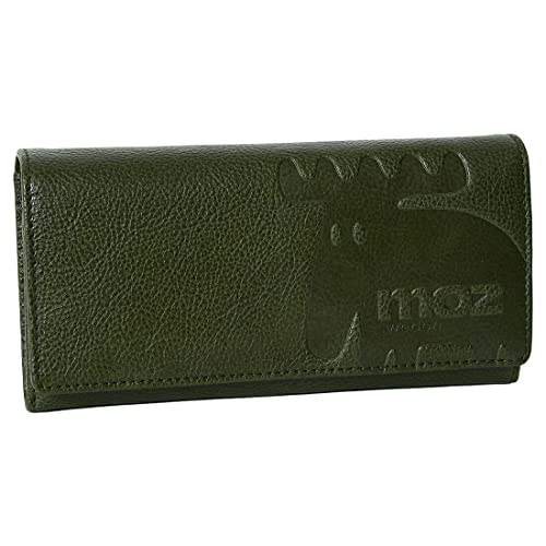 モズ 長財布 グリーン　茶色 タグ付き 新品　moz 財布　ウォレット　がま口 楽天市場】長財布 レディース VASKA by moz ヴェスカバイモズ