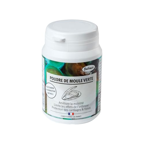 BUBIMEX – Polvo de mejillones Verdes – Bienestar Articular Perro y Gato – Fórmula 100% Natural – 60 g