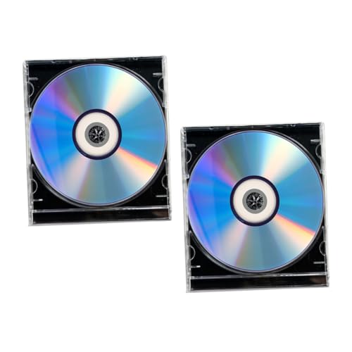 Milisten 2juegos Disco CD De Grabables CD De Audio Virgen para Grabación De Música y Vídeo DVD Vírgenes con Estuche Disco De Virgen De Grabación De Audio