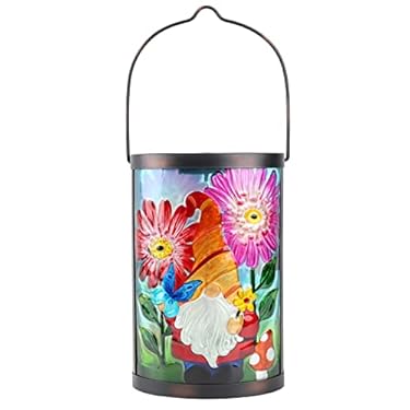 AMAZON - Hanging Solar Lantern Outdoor Waterproof LED Solar Lights Gnome Decorative Solar Lanterns Tabletop Lamp for Outdoor Patio Garden Yard Decor