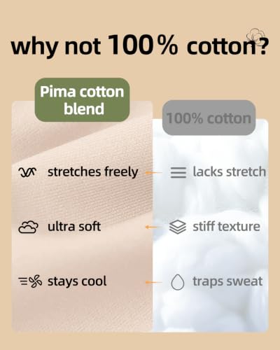 Image of Organic Pima Cotton Bra Wireless Padded Bralette Breathable Comfortable Bras for Women Everyday Triangle Bralette