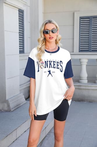 Game Day Shirt Baseball Shirts Women Oversized Baseball Team Graphic Tshirt Baseball Fan Shirt Casual Short Sleeve Tee Tops4