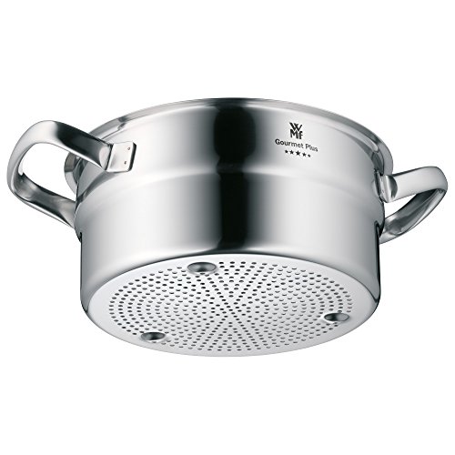 WMF Gourmet Plus Dämpfereinsatz 20 cm, Gemüse-/ Kartoffeldämpfer, Cromargan Edelstahl mattiert, spülmaschinengeeignet