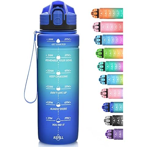 Niggeey Sport Trinkflasche 500ml, 700ml, 1L, 1,5L Trinkflasche Kinder Auslaufsicher Cover