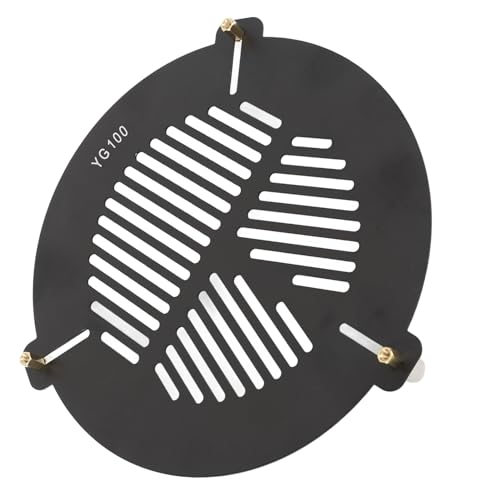 Image of Telescope Focusing Mask, Aluminum Alloy Focusing Fishbone Plate for 104 to 146mm Telescopes, 3 Metal Posts, Precise Focus Tool for Astrophotography and Stargazers