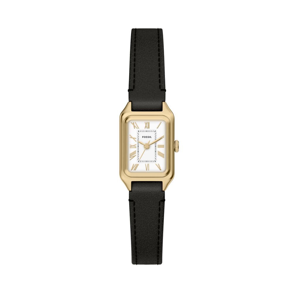Fossil Raquel ES5470 - Orologio da donna in acciaio INOX, 18 mm, colore: oro