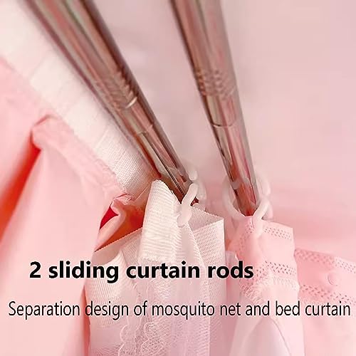 Mosquitera con bordes de volantes de alta gama para una decoración de dormitorio exclusiva 5
