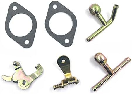 Fuel Inlet Repair Fittings with T Banjo Fuel TEE Union kit,Throttle Lever Linkage kit&gaskets for Weber 45 DCOE/DCO