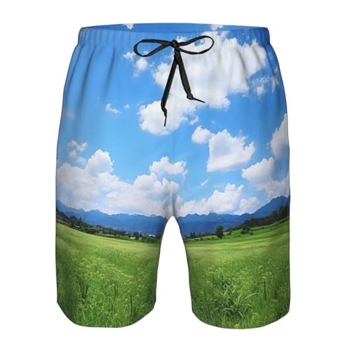Natural Print Mens Casual Shorts Drawstring Summer Beach Stretch Shorts Novelty Swimtrunks4