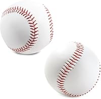 ASQzhuLIWing 2 Standard Baseballbälle 22,9 cm EIN weicher Ball und EIN Harter Ball Baseballs für Übung und Wettkampf Baseball Trainingsbälle für Erwachsene Outdoor Sportarten
