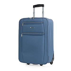 ITACA – Reiskoffer 2 wielen trolley 55 cm EVA polyester. Handbagage Klein Halfsterk Sterk Comfortabel en Licht. Zacht. Kwaliteit en goede prijs. T71950