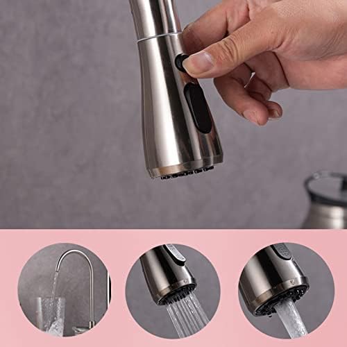 Filtre à eau potable 3 en 1 intégré au mitigeur cuisine à douchette - 5