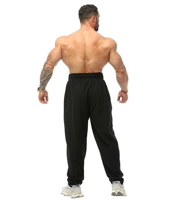 Men's Loose Fit Sweatpants Towel Baggy Pants 5