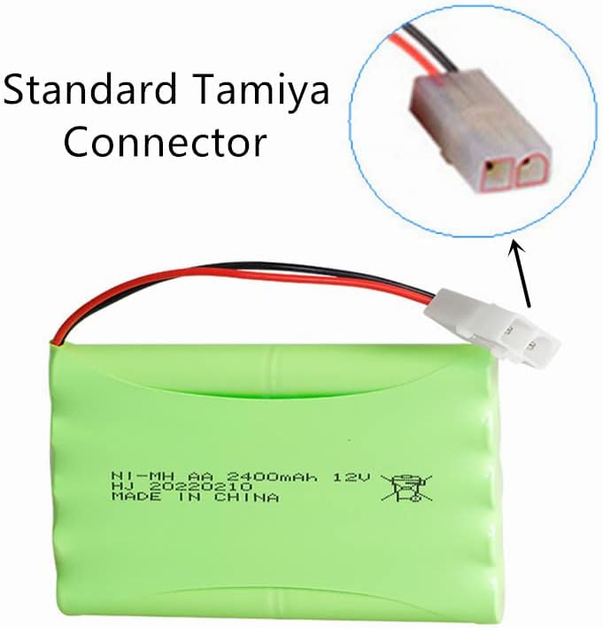 Miniatura 2 de Paquete de batería AA NI-MH de 12V 2400mAh con conector Tamiya estándar para RC juguetes herramienta eléctrica