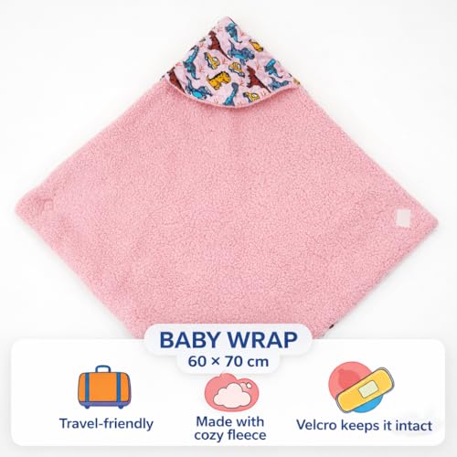 Image of Florida All Season AC Baby Blanket Swaddler Wrapper Flannel Soft and Comfortable for 0-5 Years Babies with Adorable Prints and Designs (Bubble Pink)