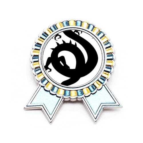 Broche dragon chinois métallique M, pour personnaliser une tenue trop simple