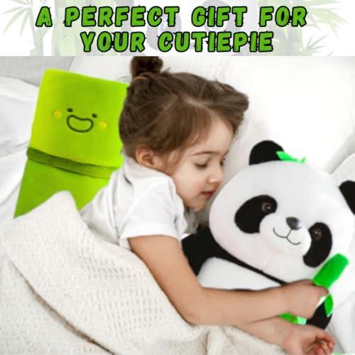 Image of Baby Panda Soft Toy for Girls & Boys | Cute Panda Plushie Teddy Bear | 30cm Small Panda Toy for Kids for Kids & Toddlers