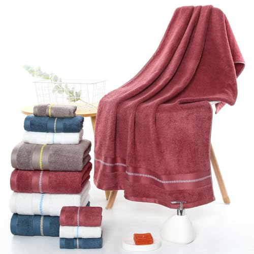 Serviette de bain absorbante et douce : ensemble de linge café - 6
