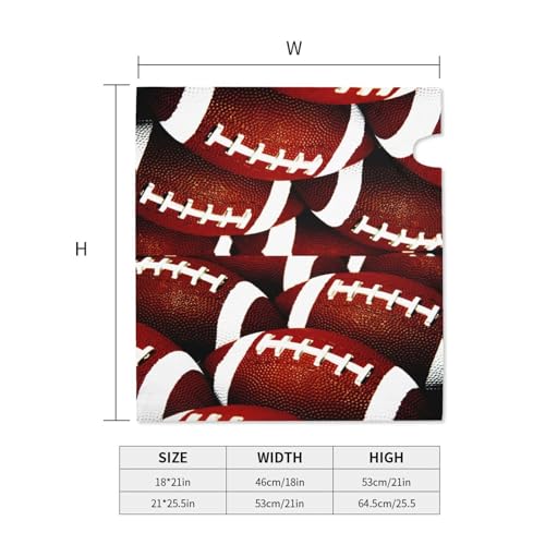 Duduho Rugby Ball Pattern Mailbox Cover Magnetic American Football Mailbox Wraps Post Box Cover Décor 21x18 in - Thumbnail 5